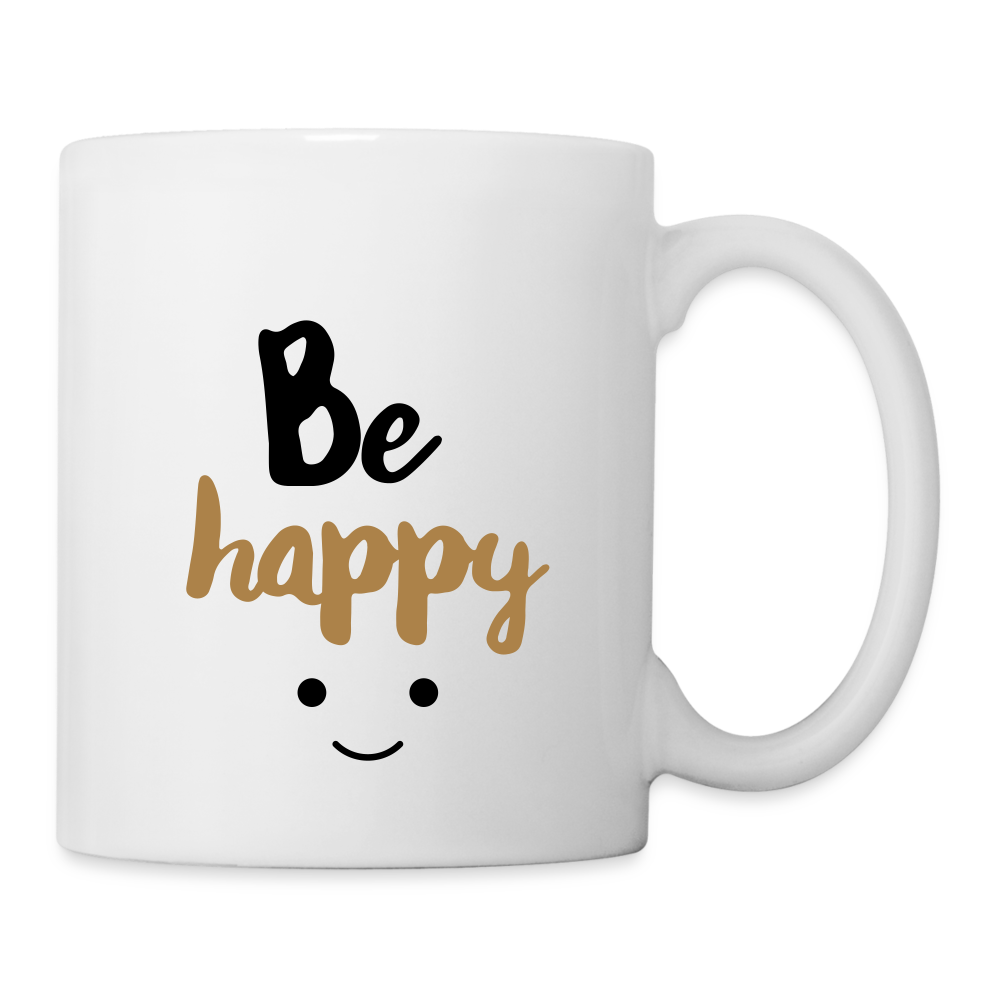 Be Happy Design - Mug - white