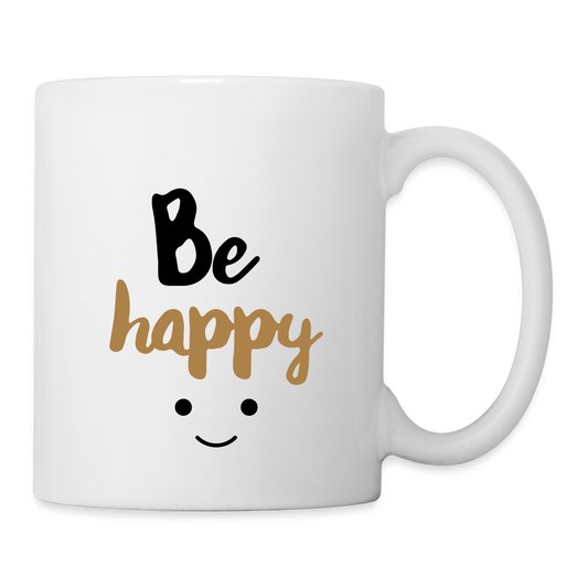 Be Happy Design - Mug - white