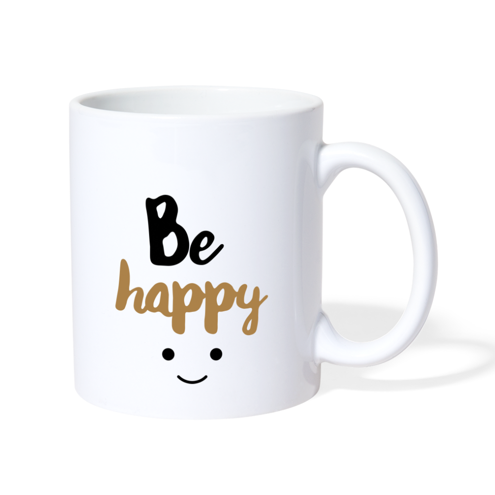 Be Happy Design - Mug - white