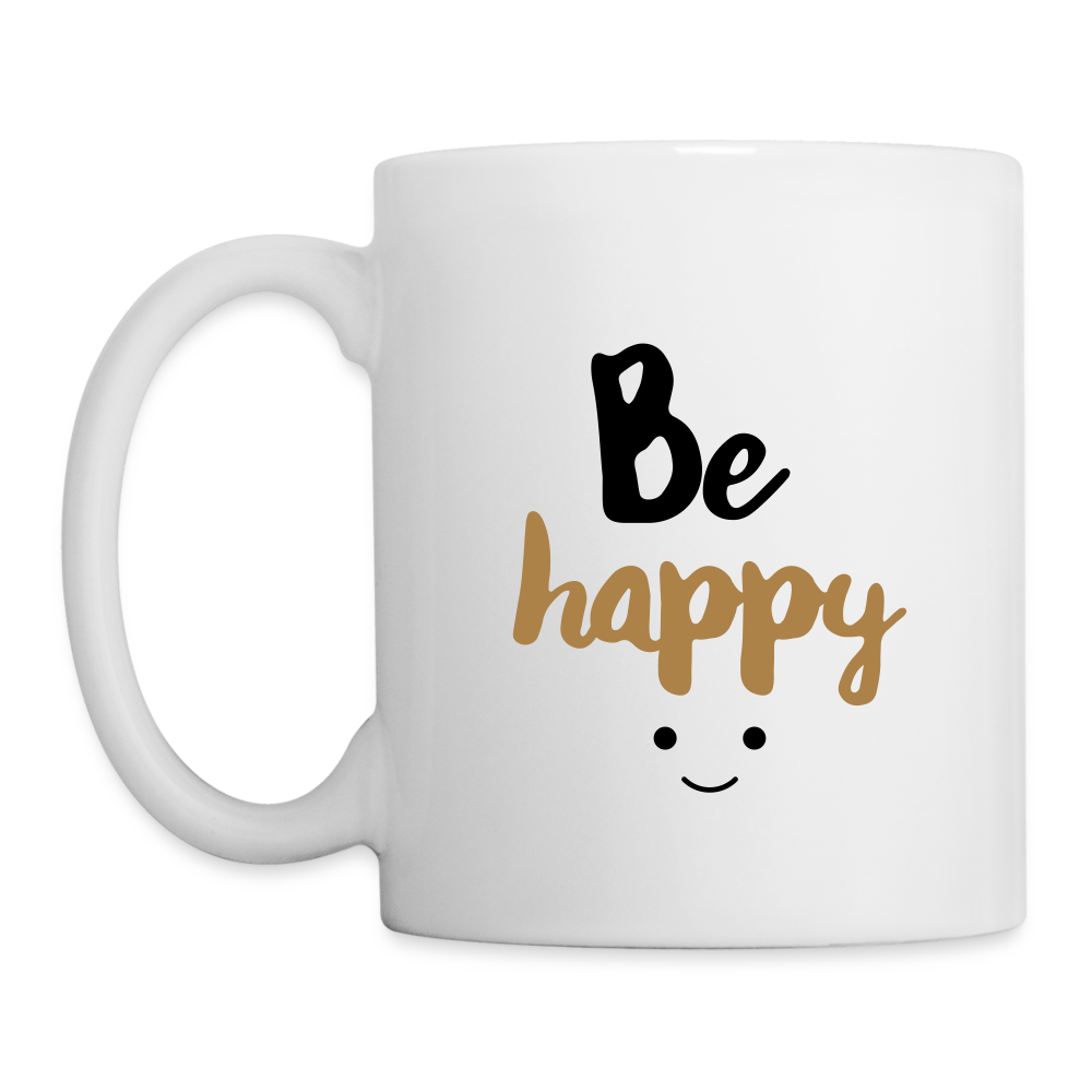 Be Happy Design - Mug - white