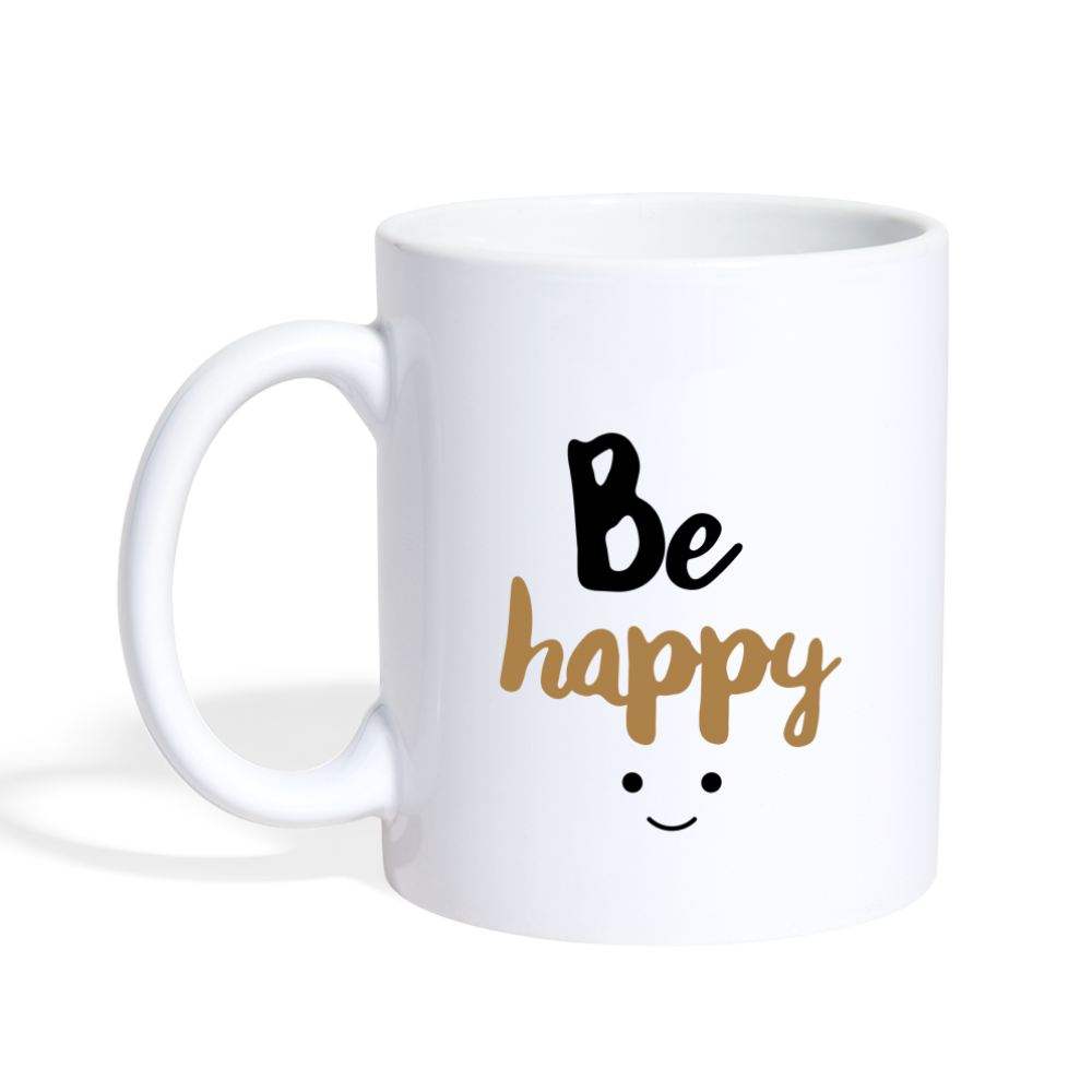 Be Happy Design - Mug - white